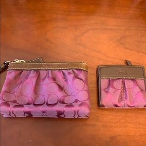 Coach wristlet and wallet !